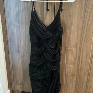 H by Halston black bodycon dress
